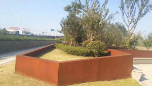 三水耐候钢挡土墙